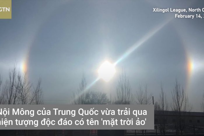 Xuất hiện '5 mặt trời' ở Nội Mông, Trung Quốc